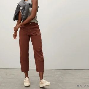 Everlane Utility Barrel Pant 10 rosewood